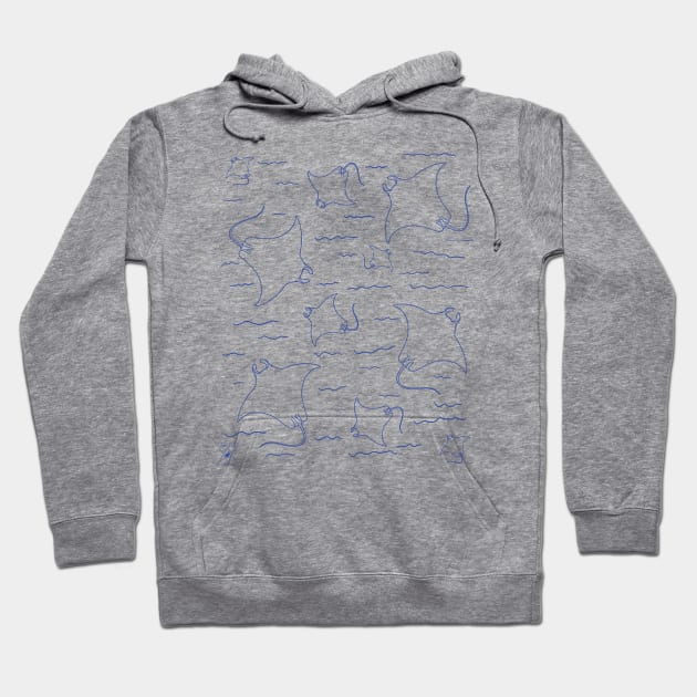 Stingray | Oceanography Sea Animal Marine Life Hoodie by encycloart